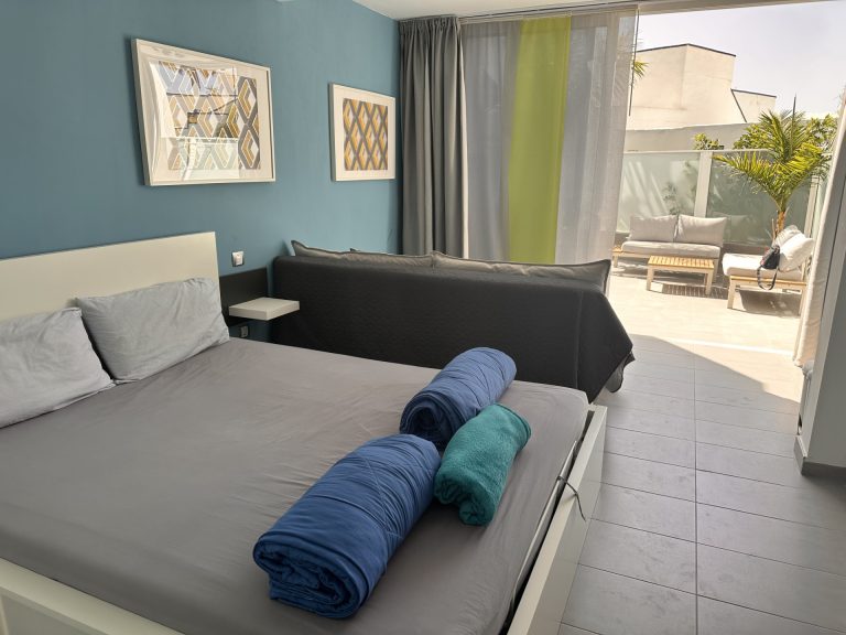 Bedroom onto terrace 768x576