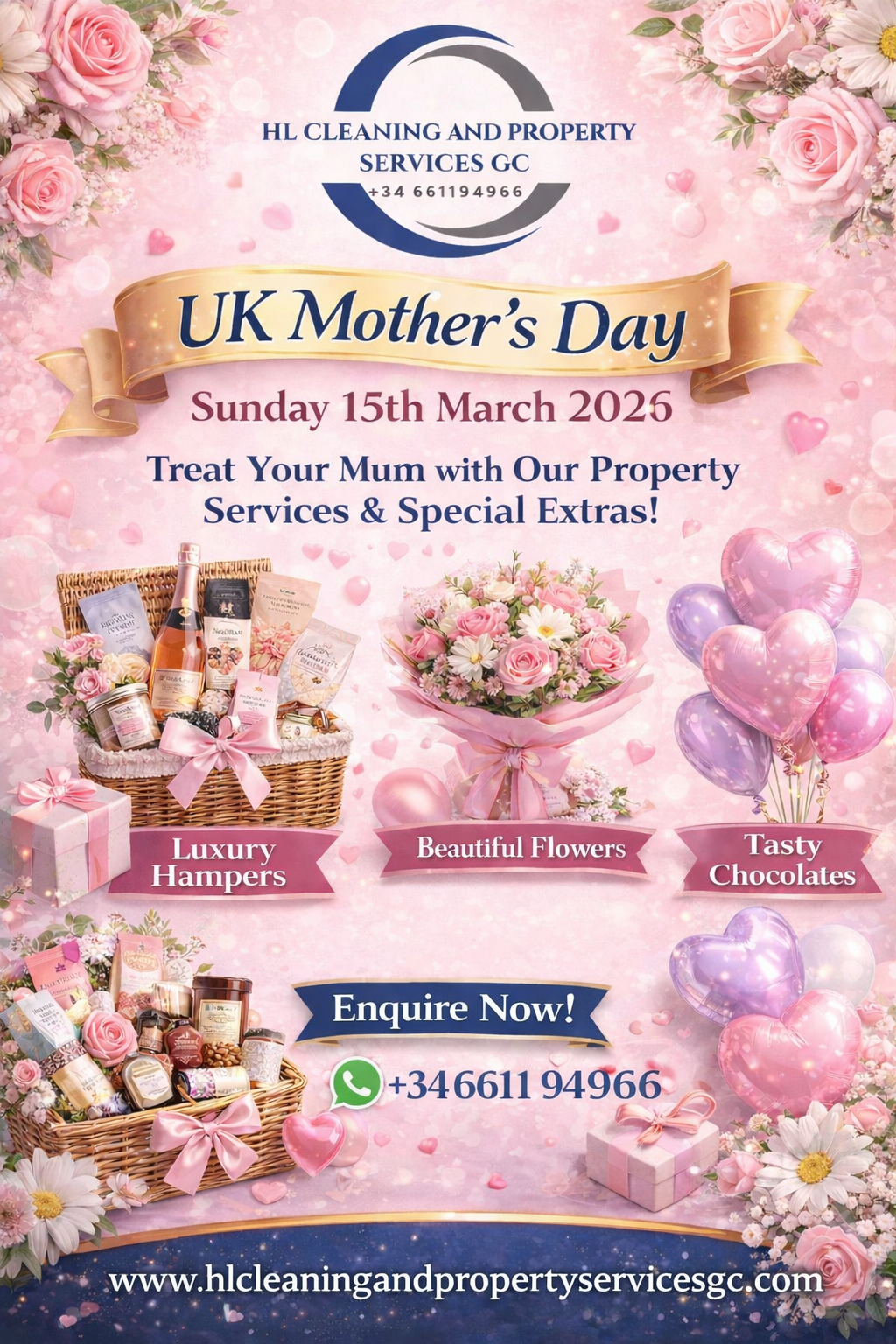 🌸 Celebrate Mother’s Day in Style – Sunday, 15th March! 🌸